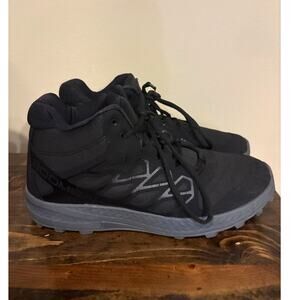 Boombah Men’s 12 Black Gray Turf Baseball Shoes Mid Top Athletic Sneakers EUC